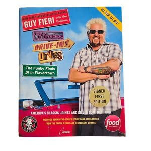 Guy Fieri Diners Drive-Ins and Dives Signed First Edition Book Flavortown DDD
